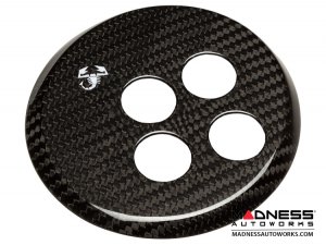 FIAT 500 Gear Panel in Carbon Fiber - White Scorpion  